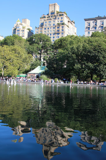 central park reflection
